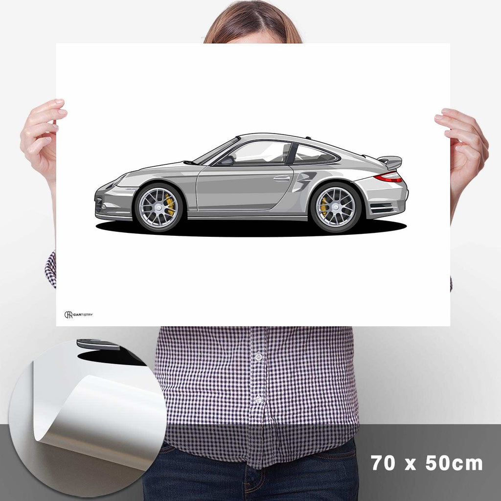911 Turbo (997) Artwork Poster Hell - Cartistry