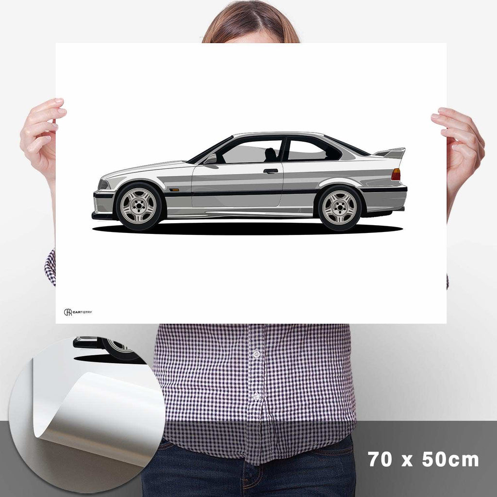 M3 E36 Artwork Poster Hell - Cartistry