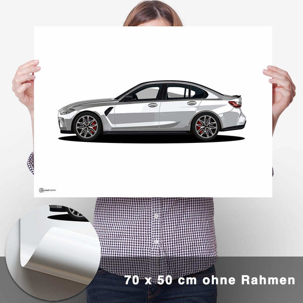 Lade das Bild in den Galerie-Viewer, M3 G80 Artwork Poster Hell - CARTISTRY