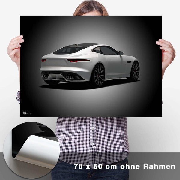Lade das Bild in den Galerie-Viewer, F-Type Poster Heckansicht - CARTISTRY
