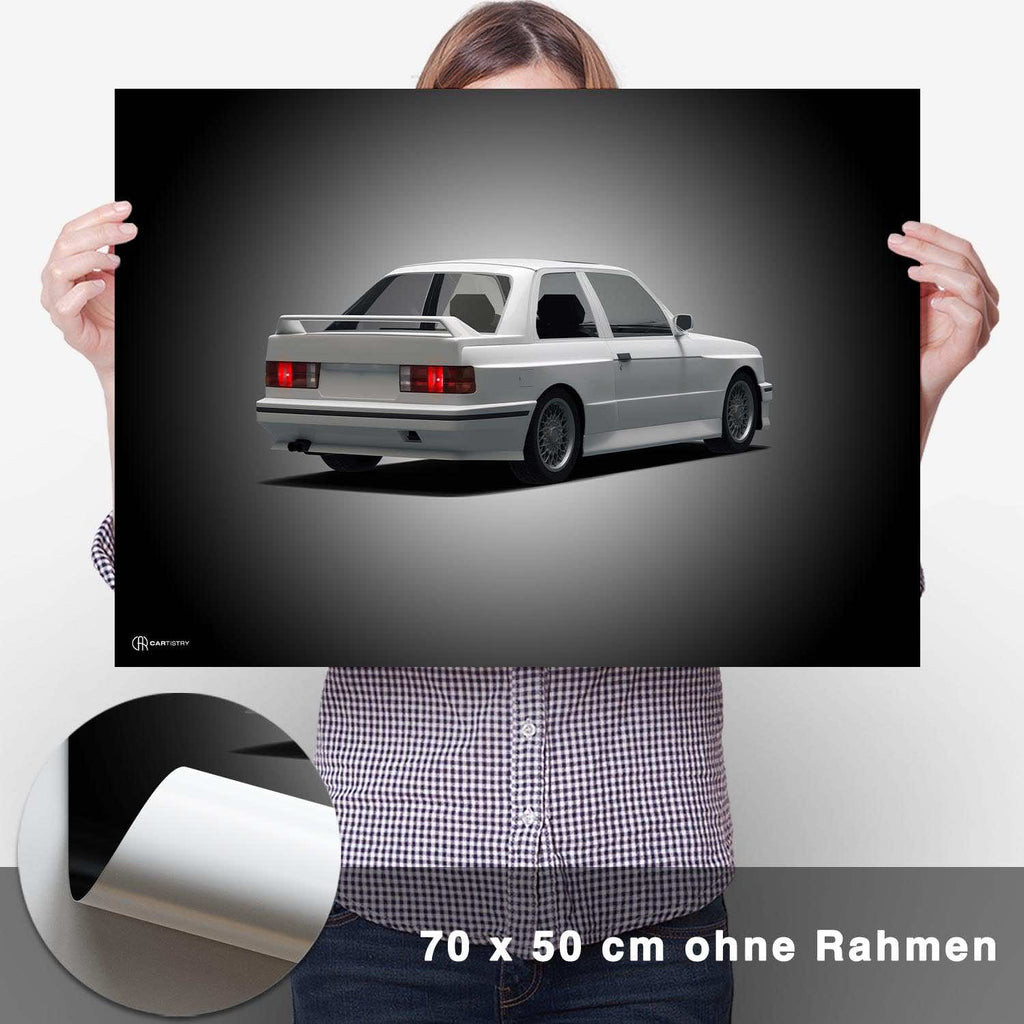 M3 E30 Poster Heck - CARTISTRY
