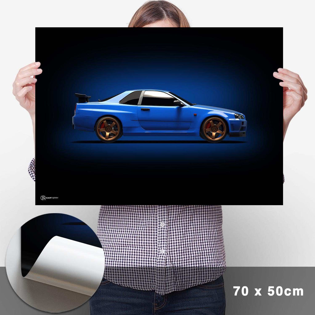 GT-R R34 Poster - Cartistry