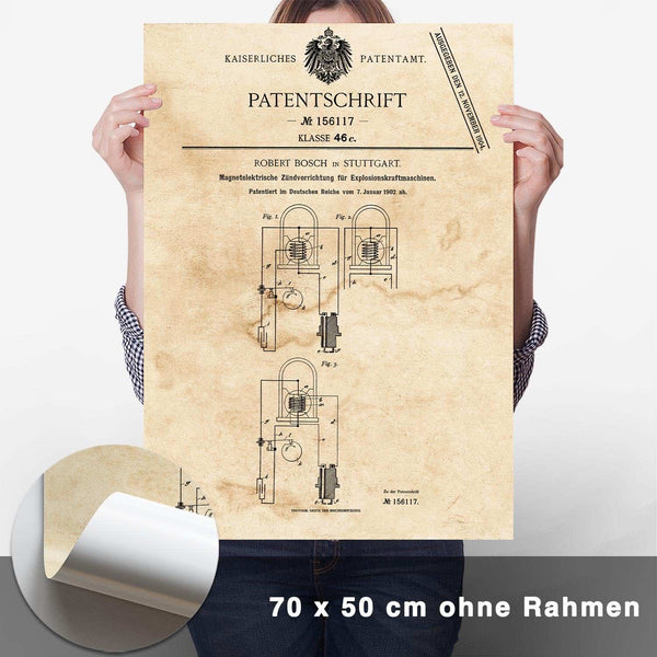 Lade das Bild in den Galerie-Viewer, Patent Poster Magnetzündung - CARTISTRY