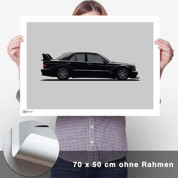 Lade das Bild in den Galerie-Viewer, 190E Evo II Poster Seite - CARTISTRY