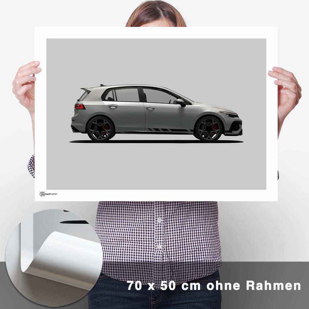 Golf 8 GTI Poster Seite - CARTISTRY