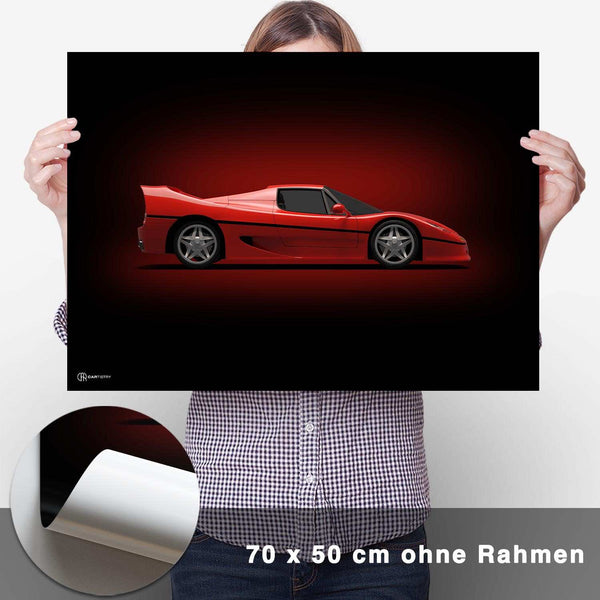 Lade das Bild in den Galerie-Viewer, F50 Poster Seite Dunkel - CARTISTRY