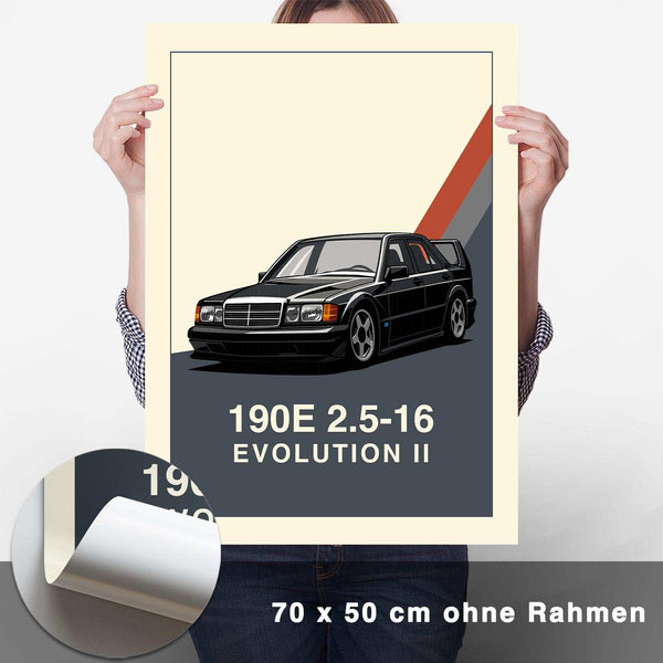 Lade das Bild in den Galerie-Viewer, 190E Evo II Poster - CARTISTRY
