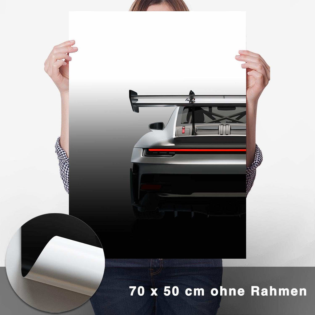 911 GT3 RS (992) Heck Poster - Cartistry