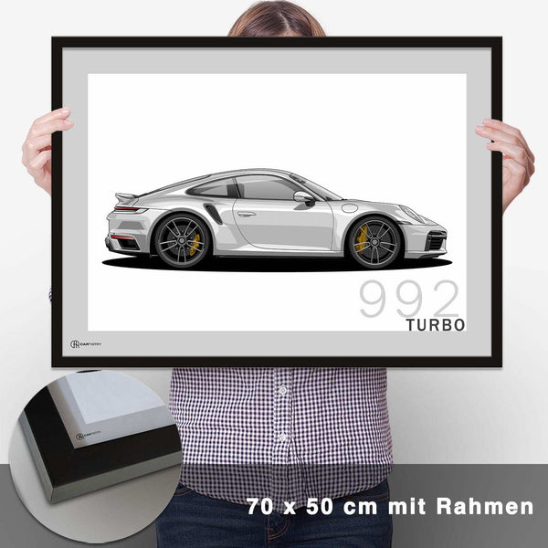 Lade das Bild in den Galerie-Viewer, 911 Turbo (992) Artwork Poster - CARTISTRY