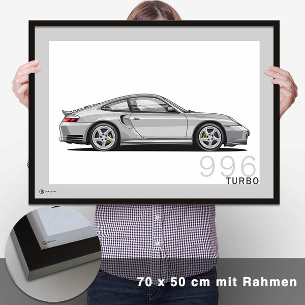 Lade das Bild in den Galerie-Viewer, 911 Turbo (996) Artwork Poster - CARTISTRY