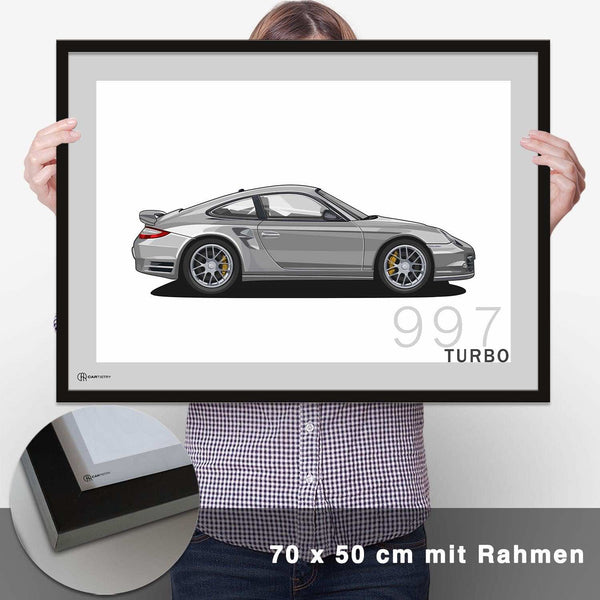 Lade das Bild in den Galerie-Viewer, 911 Turbo (997) Artwork Poster - CARTISTRY