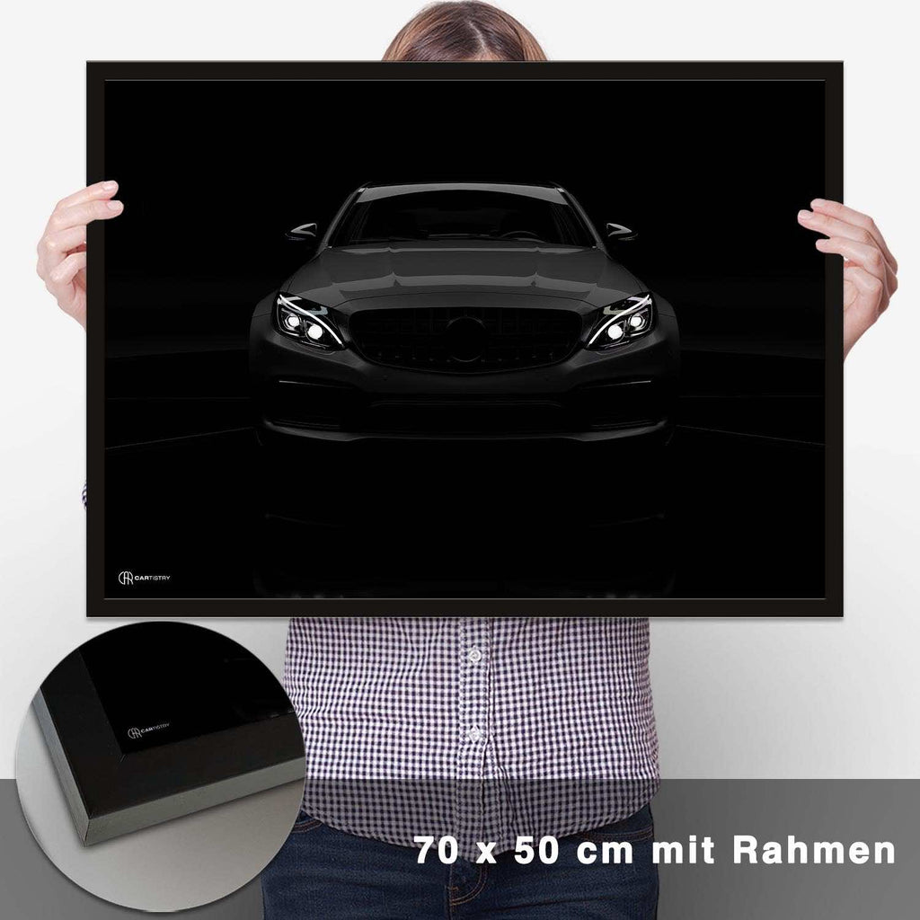 C63 AMG Dark Front Poster - CARTISTRY