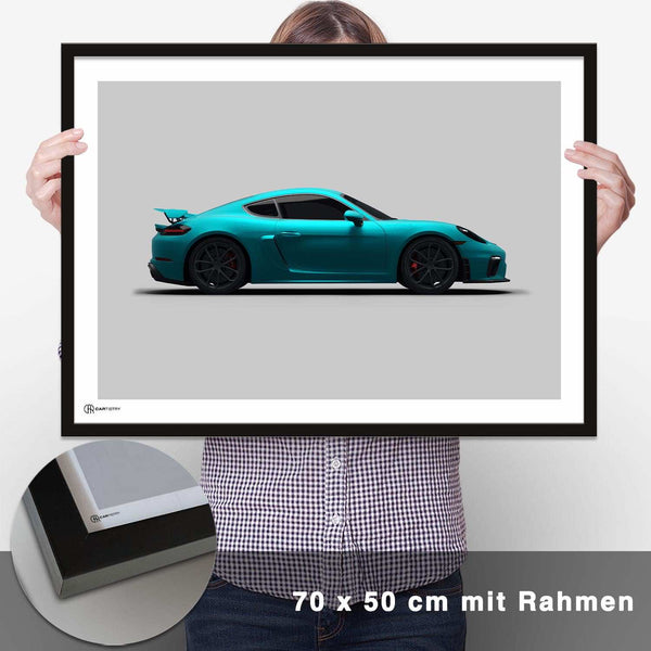 Lade das Bild in den Galerie-Viewer, Cayman GT4 Poster Seite - CARTISTRY