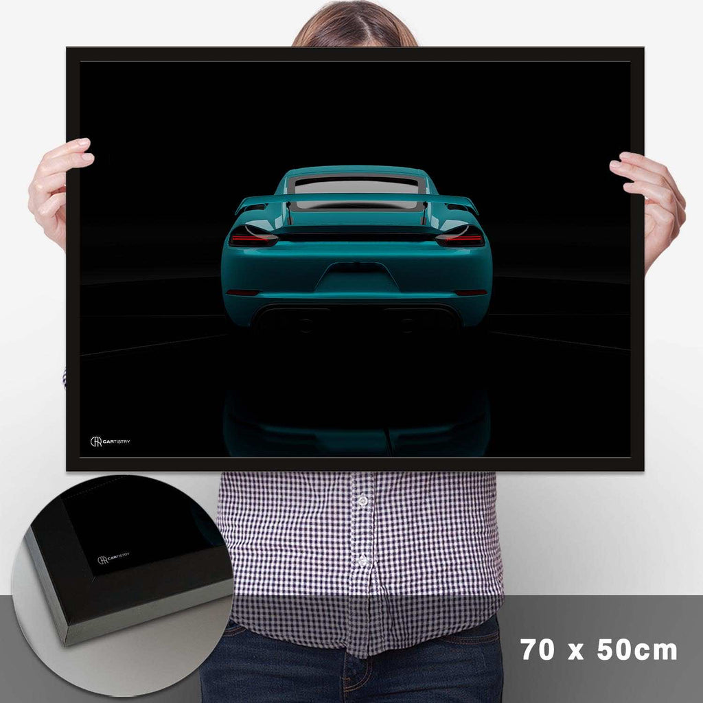 Cayman GT4 Dark Heck Poster - Cartistry