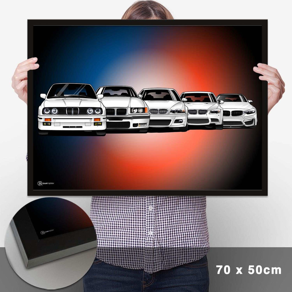 M3 Generationen Poster Front Dunkel - Cartistry