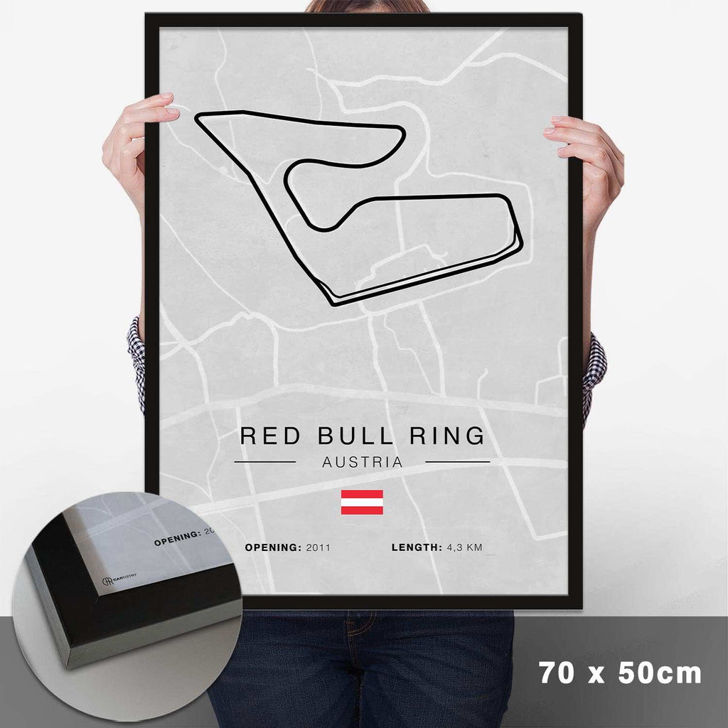 Red Bull Ring Rennstrecken Poster - Hell - Cartistry