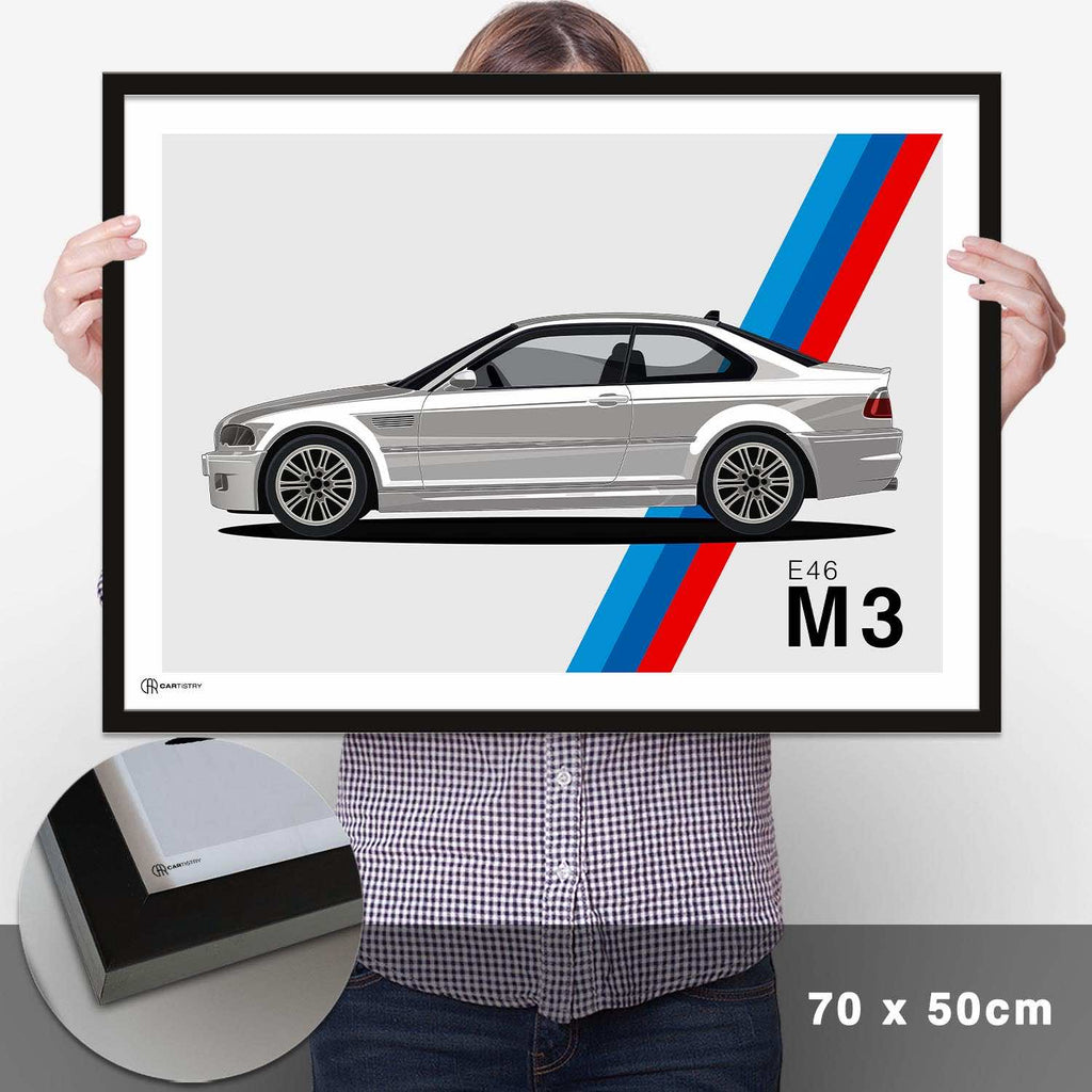M3 E46 Artwork Poster - Cartistry