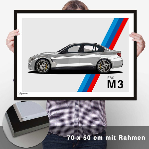 Lade das Bild in den Galerie-Viewer, M3 F80 Artwork Poster - CARTISTRY