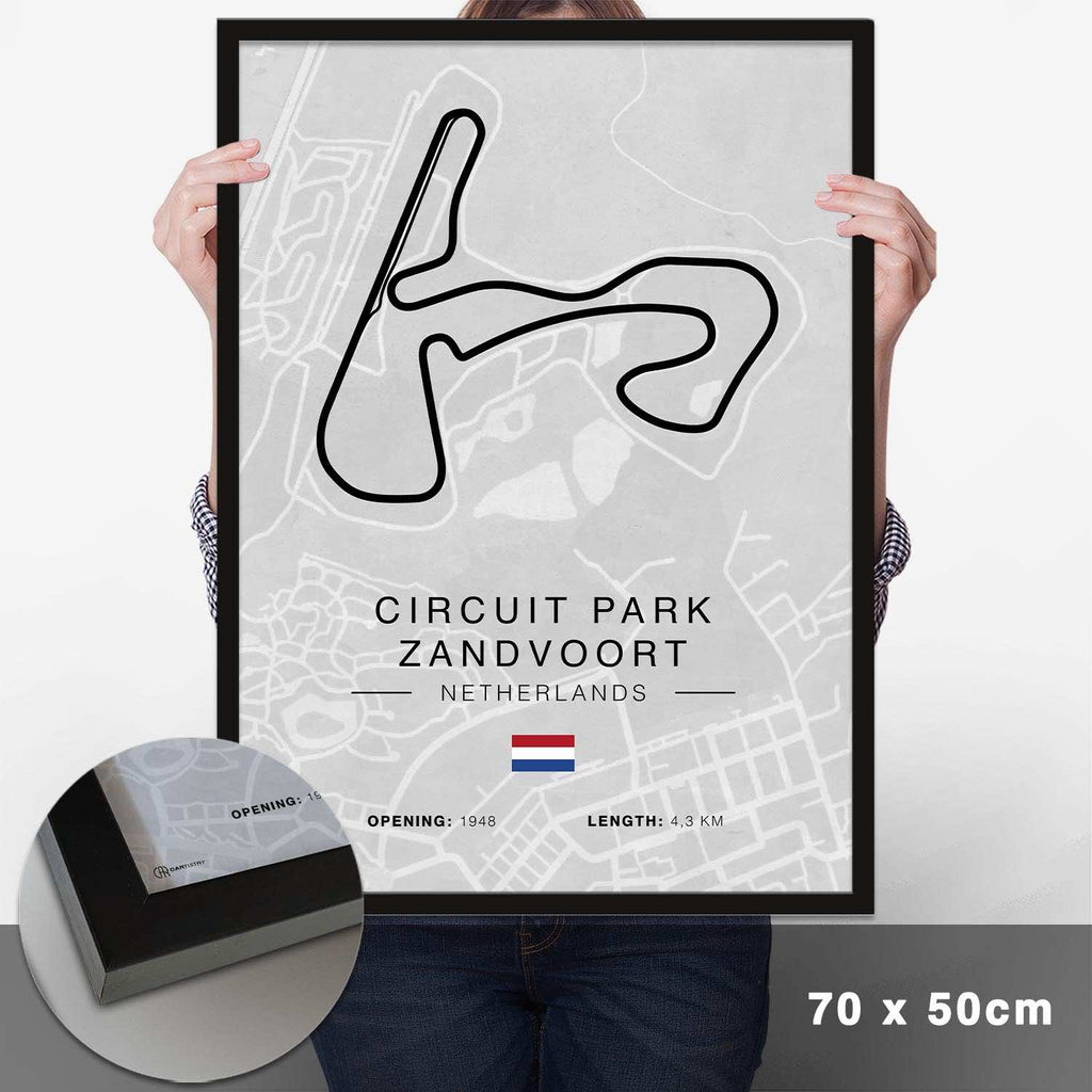 Zandvoort Rennstrecken Poster - Hell - Cartistry