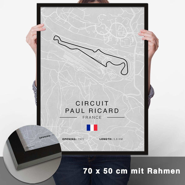 Lade das Bild in den Galerie-Viewer, Paul Ricard Rennstrecken Poster - Hell - CARTISTRY