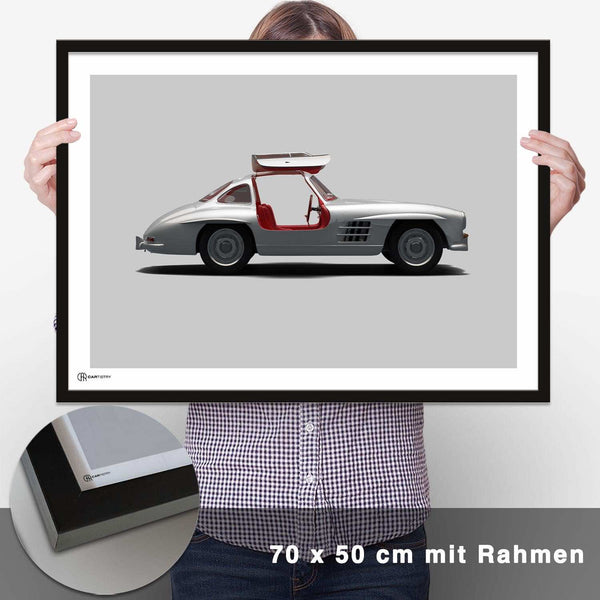 Lade das Bild in den Galerie-Viewer, 300 SL Poster Seite - CARTISTRY