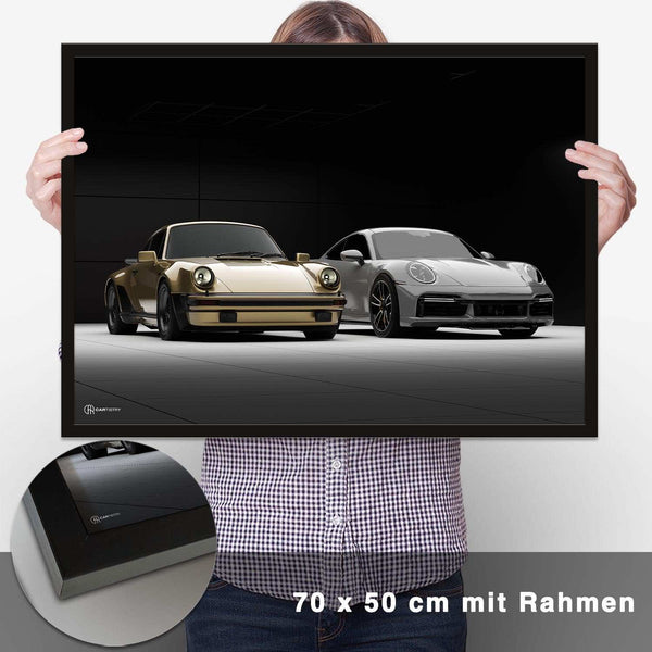Lade das Bild in den Galerie-Viewer, 911 Turbo Generationen (930/992) Poster - CARTISTRY