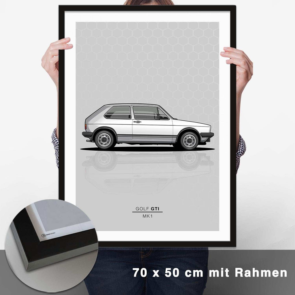 Golf 1 GTI Poster - CARTISTRY