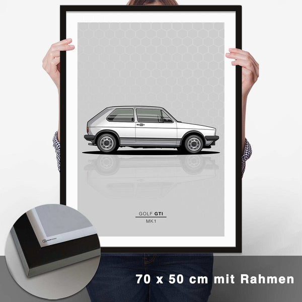 Lade das Bild in den Galerie-Viewer, Golf 1 GTI Poster - CARTISTRY