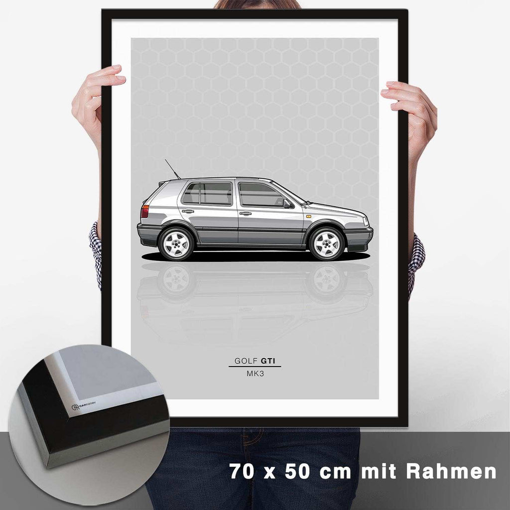 Golf 3 GTI Poster - CARTISTRY