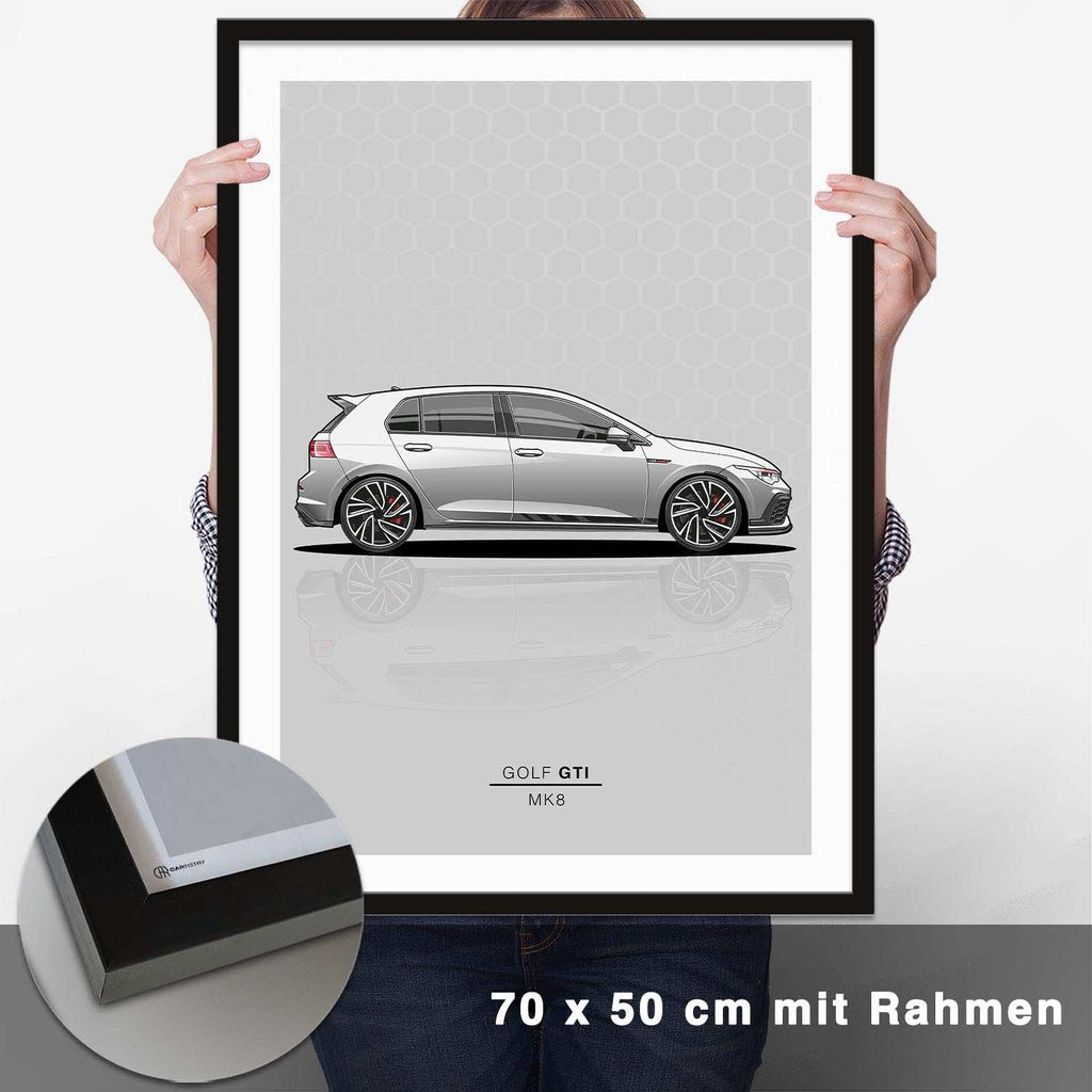 Golf 8 GTI Poster - CARTISTRY