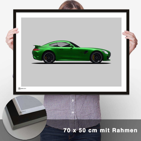 Lade das Bild in den Galerie-Viewer, AMG GT R Poster Seite - CARTISTRY