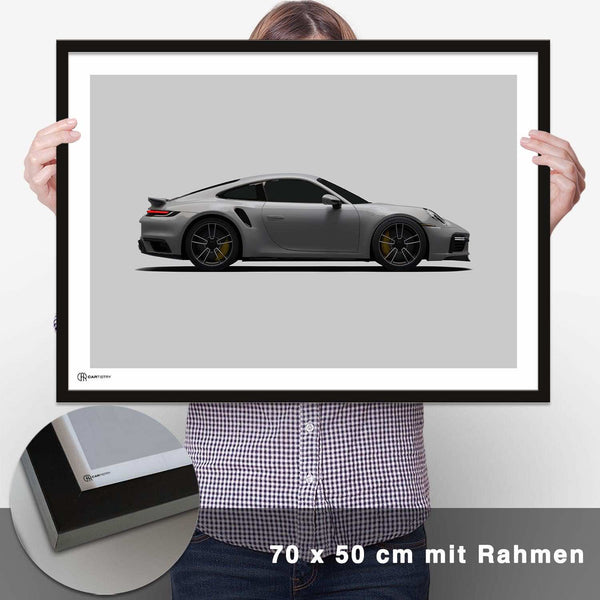 Lade das Bild in den Galerie-Viewer, 911 Turbo (992) Poster Seite - CARTISTRY