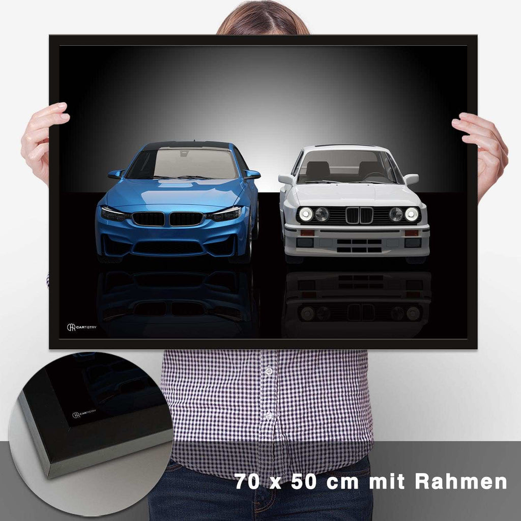 M3 Generationen E30/F80 Poster - CARTISTRY