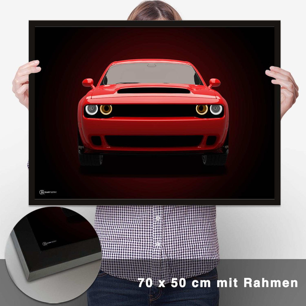 Challenger SRT Demon Poster - CARTISTRY