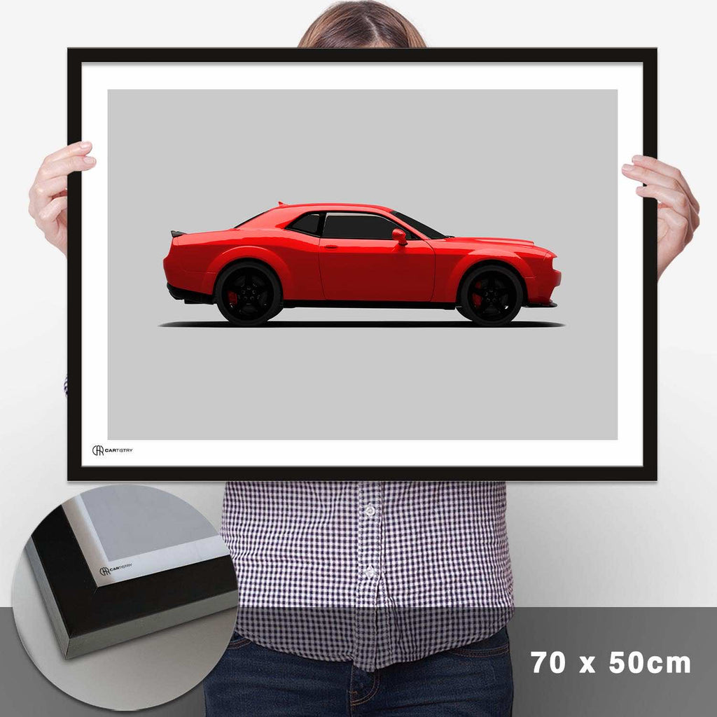 Challenger SRT Demon Poster Seite - Cartistry