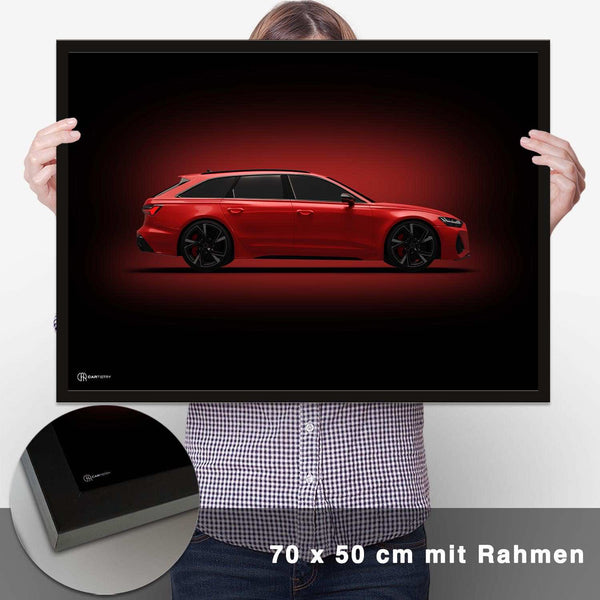 Lade das Bild in den Galerie-Viewer, RS6 Poster Seite Dunkel - CARTISTRY