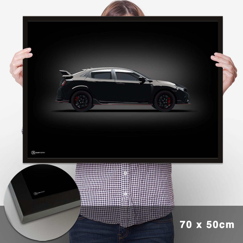 Civic Type R Poster Seite Dunkel - Cartistry