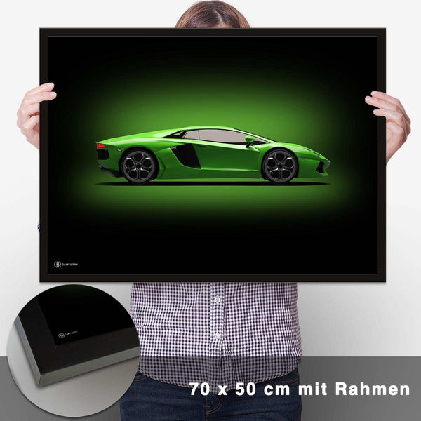 Lade das Bild in den Galerie-Viewer, Aventador Poster Seite Dunkel - CARTISTRY