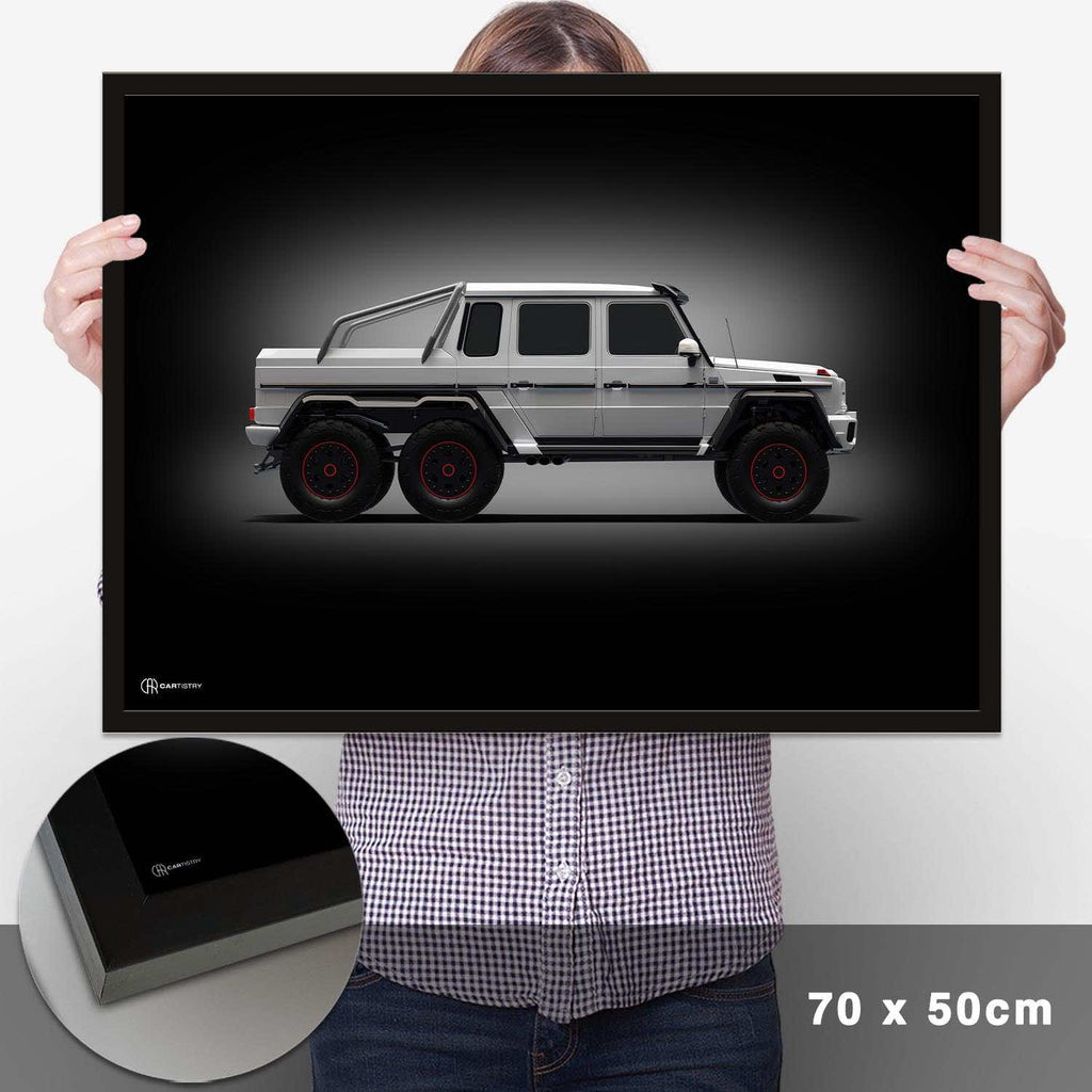 G63 6x6 AMG Poster Seite Dunkel - Cartistry
