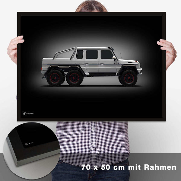 Lade das Bild in den Galerie-Viewer, G63 6x6 AMG Poster Seite Dunkel - CARTISTRY