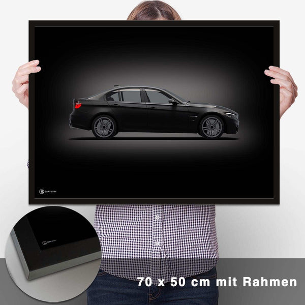 Lade das Bild in den Galerie-Viewer, M3 F80 Poster Seite Dunkel - CARTISTRY