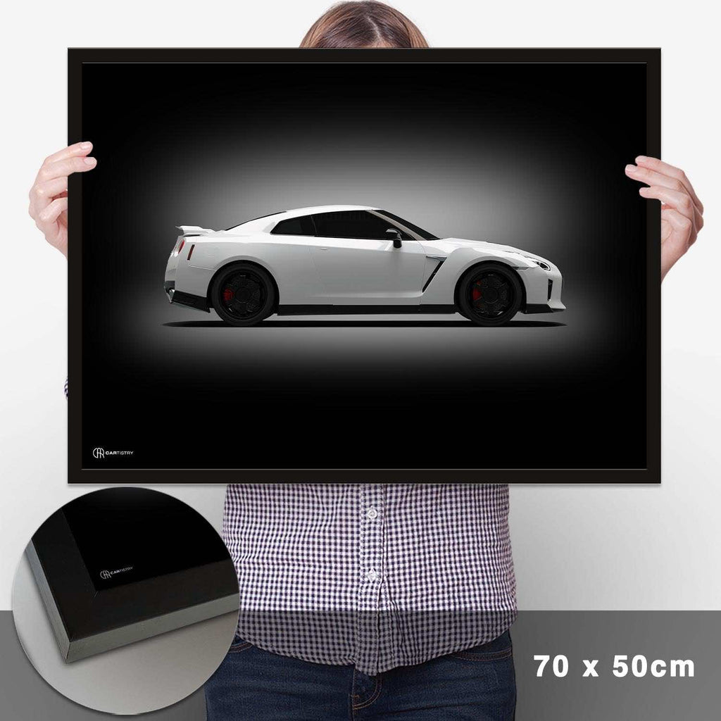 GT-R R35 Poster Seite Dunkel - Cartistry
