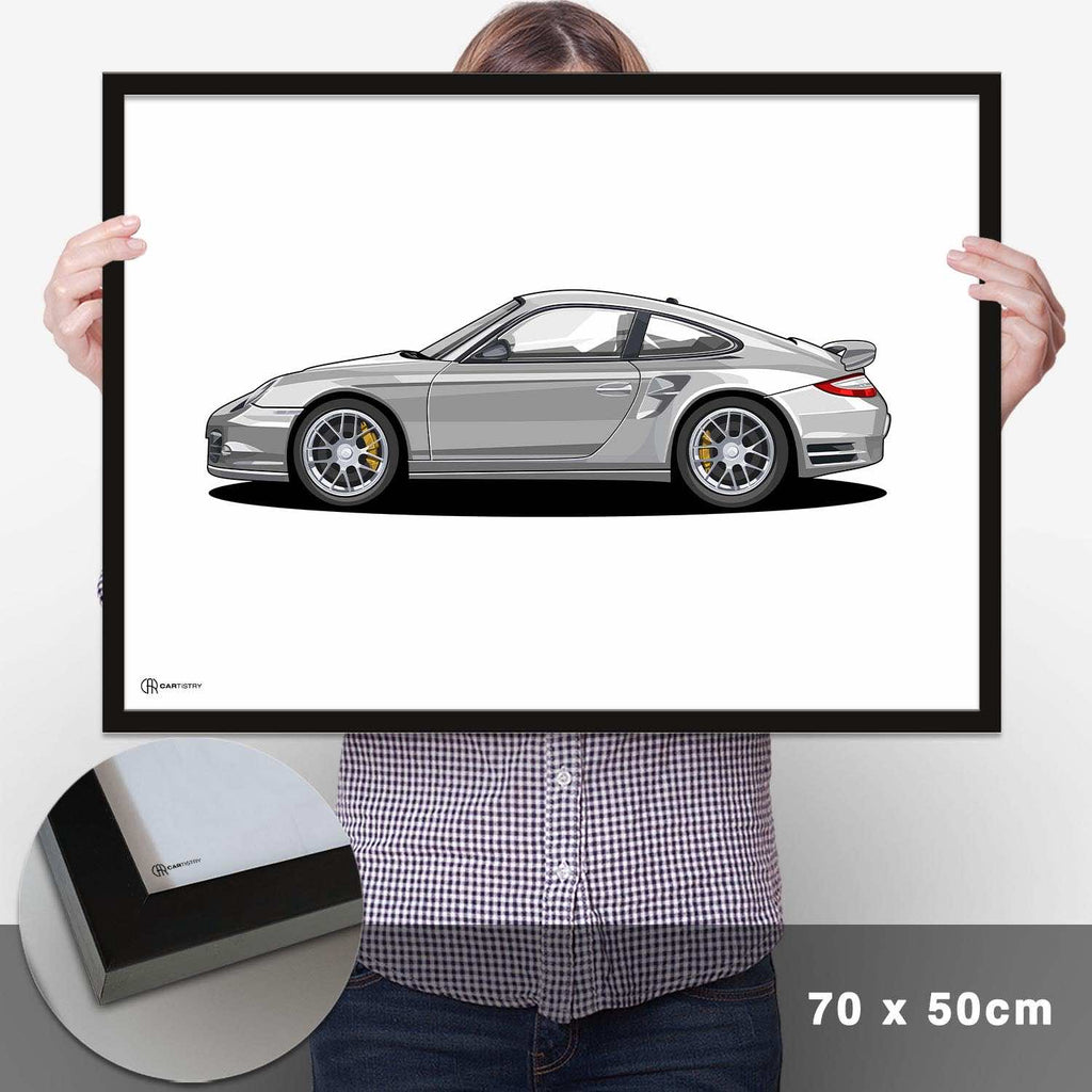 911 Turbo (997) Artwork Poster Hell - Cartistry