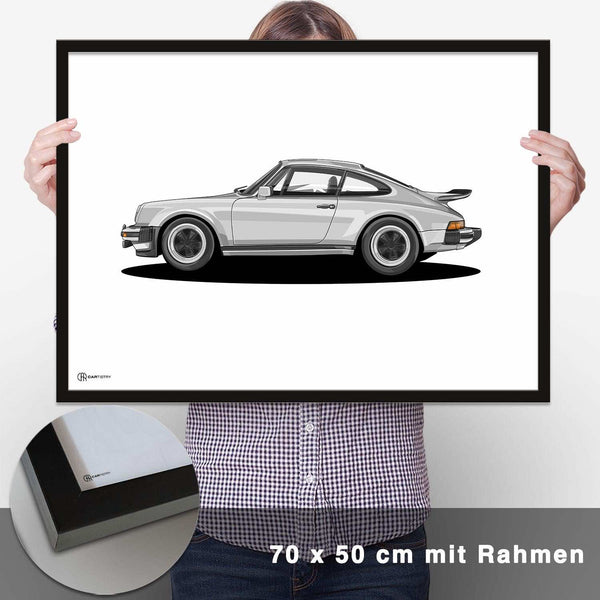 Lade das Bild in den Galerie-Viewer, 911 Turbo (930) Artwork Poster Hell - CARTISTRY
