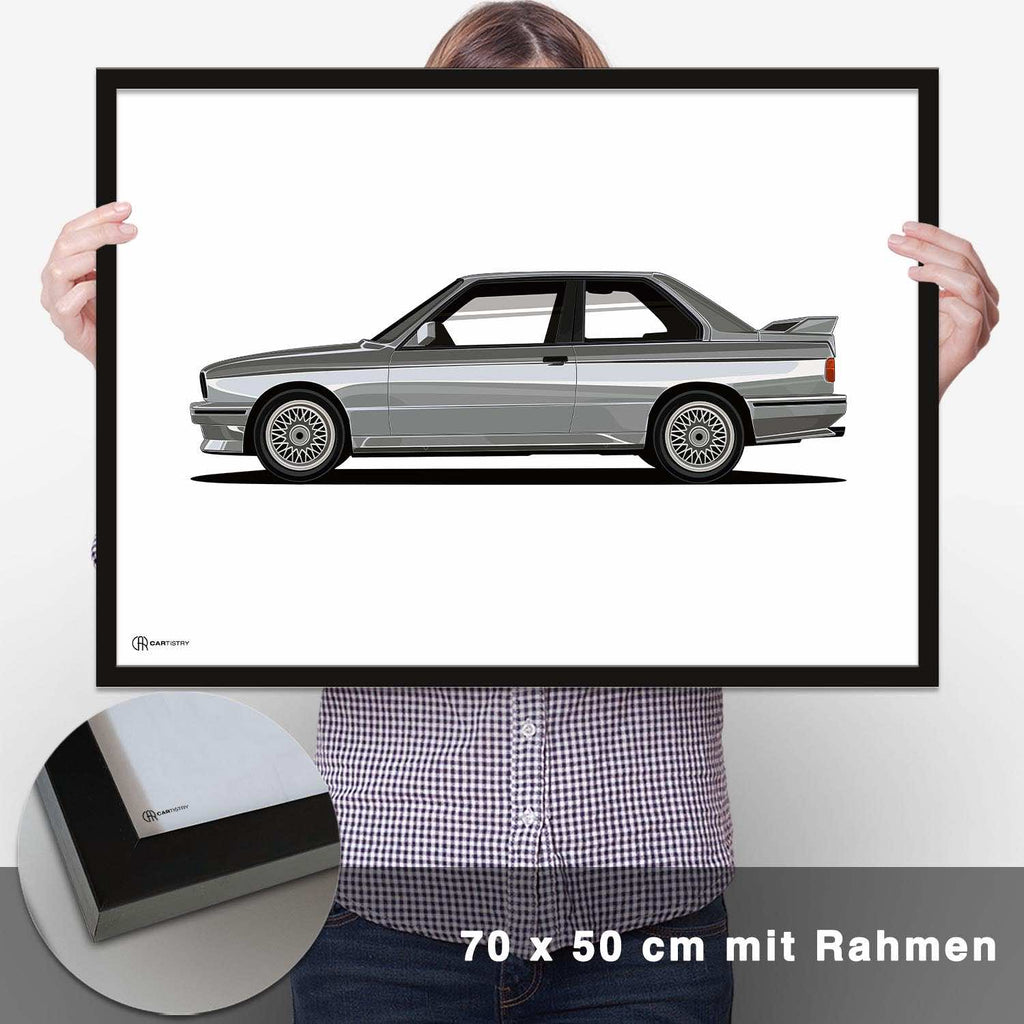 M3 E30 Artwork Poster Hell - CARTISTRY