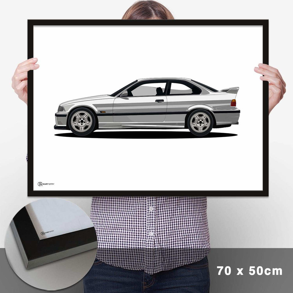 M3 E36 Artwork Poster Hell - Cartistry