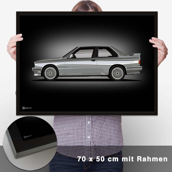 Lade das Bild in den Galerie-Viewer, M3 E30 Artwork Poster Dunkel - CARTISTRY