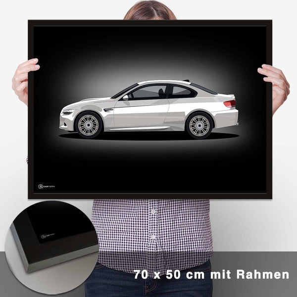 Lade das Bild in den Galerie-Viewer, M3 E92 Artwork Poster Dunkel - CARTISTRY