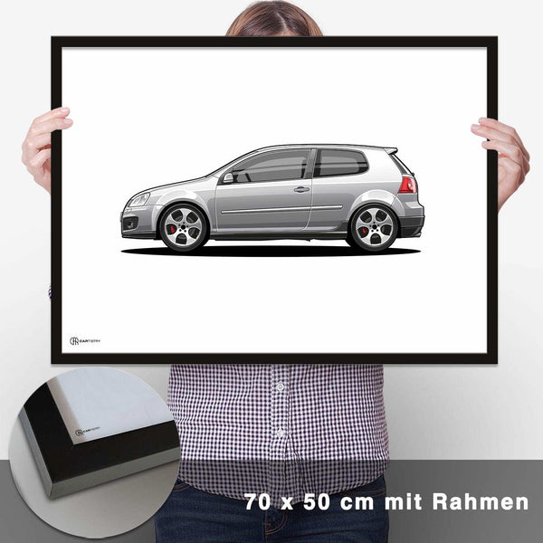 Lade das Bild in den Galerie-Viewer, Golf 5 GTI Poster Hell - CARTISTRY