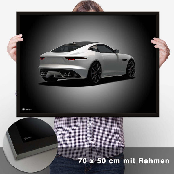 Lade das Bild in den Galerie-Viewer, F-Type Poster Heckansicht - CARTISTRY